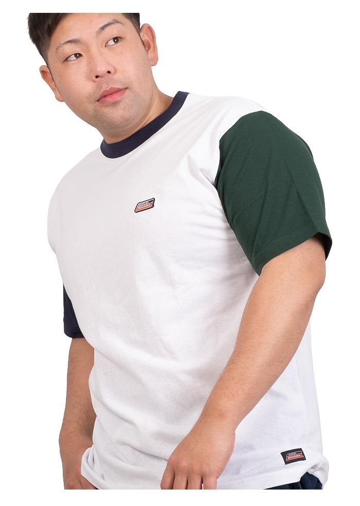 大きいサイズ メンズ GENUINE Dickies Gディッキーズ ワッペン付 半袖 Tシャツ 2260-9180