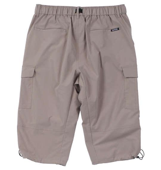 大きいサイズ メンズ OUTDOOR PRODUCTS 撥水ポリ ストレッチ カーゴ クロップド パンツ ベージュ 1254-2230-1 3L 4L 5L 6L 7L 8L