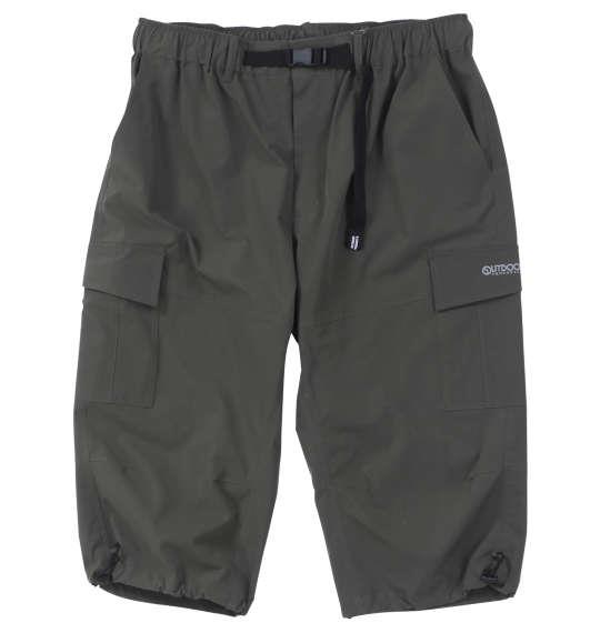 大きいサイズ メンズ OUTDOOR PRODUCTS 撥水ポリ ストレッチ カーゴ クロップド パンツ カーキ 1254-2230-3 3L 4L 5L 6L 7L 8L