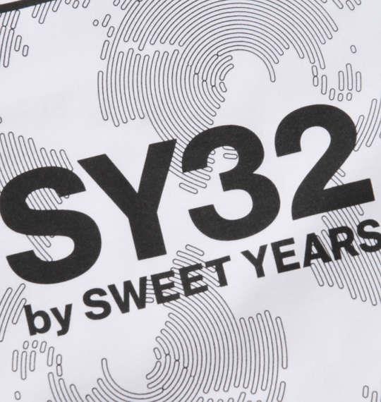 大きいサイズ メンズ SY32 by SWEET YEARS スクエアマルチボックスロゴ 長袖 Tシャツ ホワイト 1278-1661-1 3L 4L 5L 6L