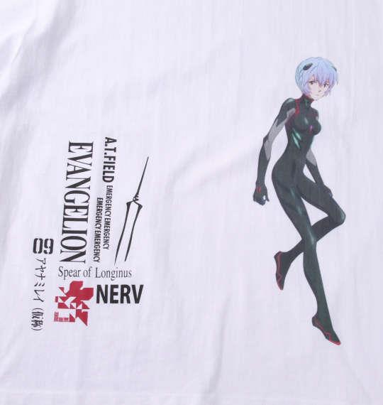 大きいサイズ メンズ F.P.O EVANGELION 半袖 Tシャツ ホワイト 仮称:アヤナミレイ 1278-2548-1 3L 4L 5L 6L 8L