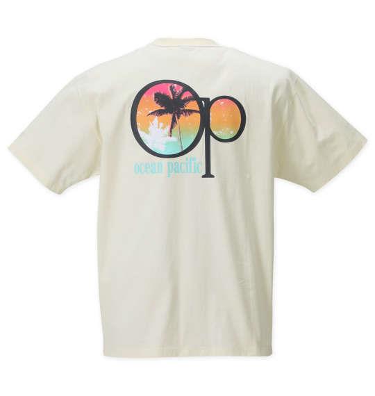 大きいサイズ メンズ OCEAN PACIFIC プリント 半袖 Tシャツ アイボリー 1278-2565-1 3L 4L 5L 6L 8L