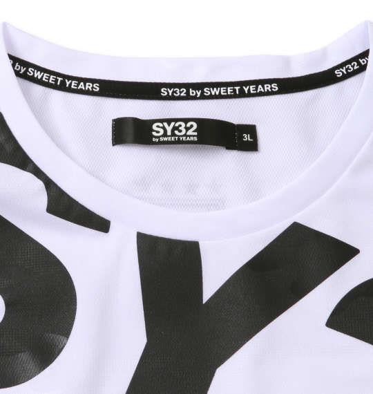 大きいサイズ メンズ SY32 by SWEET YEARS エンボスカモ スポーツ 半袖 Tシャツ ブラック 1278-2587-2 3L 4L 5L 6L