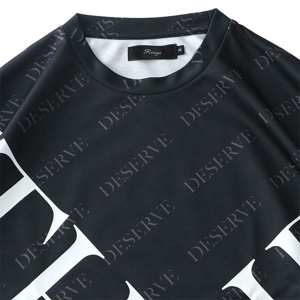 【stbr】大きいサイズ メンズ RINGS リングス クロスロゴ 半袖 Tシャツ 122652