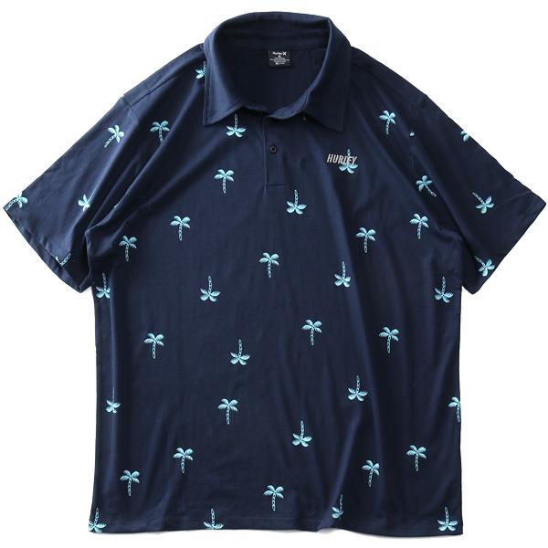 【sh0519】【ゴルフ】大きいサイズ メンズ HURLEY ハーレー 総柄 半袖 ポロシャツ H20-DRI ACE ALOHA POLO USA直輸入 mkt0008690