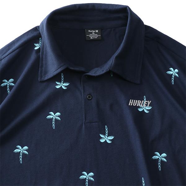 【sh0519】【ゴルフ】大きいサイズ メンズ HURLEY ハーレー 総柄 半袖 ポロシャツ H20-DRI ACE ALOHA POLO USA直輸入 mkt0008690