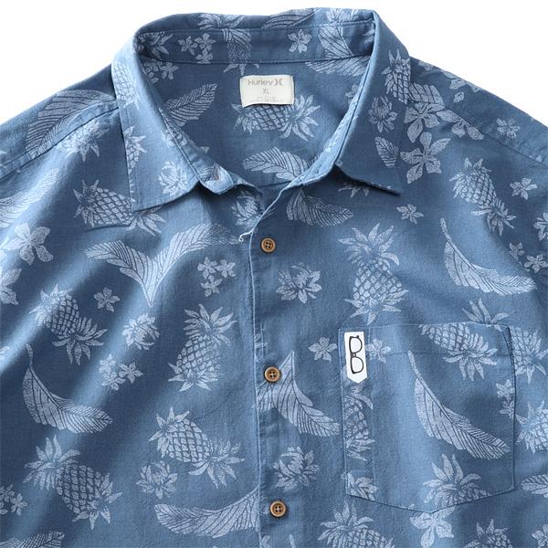 【sh0519】【ゴルフ】大きいサイズ メンズ HURLEY ハーレー 麻混 総柄 半袖 シャツ RINCON LINEN SS USA直輸入 mvs0005280