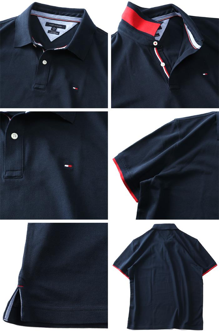 【sh0519】【ゴルフ】大きいサイズ メンズ TOMMY HILFIGER トミーヒルフィガー 鹿の子 半袖 ポロシャツ USA直輸入 78a6535