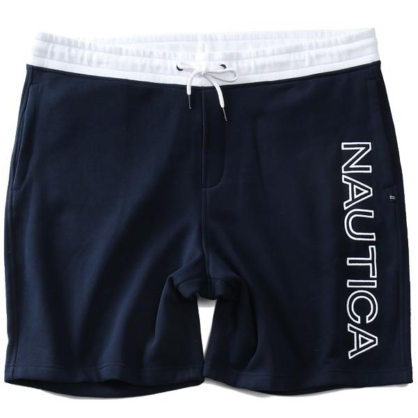 大きいサイズ メンズ NAUTICA ノーチカ フリース ニット ロゴ ショーツ ショートパンツ ハーフパンツ USA直輸入 k01170