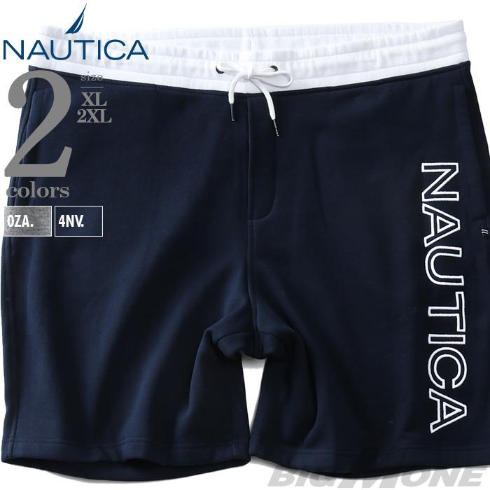 大きいサイズ メンズ NAUTICA ノーチカ フリース ニット ロゴ ショーツ ショートパンツ ハーフパンツ USA直輸入 k01170