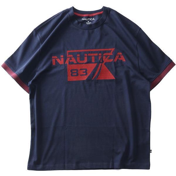 大きいサイズ メンズ NAUTICA ノーチカ ロゴ刺繍 半袖 Tシャツ USA直輸入 k17626