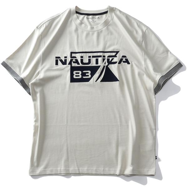 大きいサイズ メンズ NAUTICA ノーチカ ロゴ刺繍 半袖 Tシャツ USA直輸入 k17626