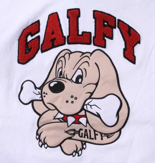 大きいサイズ メンズ GALFY わんわん大学 半袖 Tシャツ ホワイト 1258-2221-1 3L 4L 5L 6L