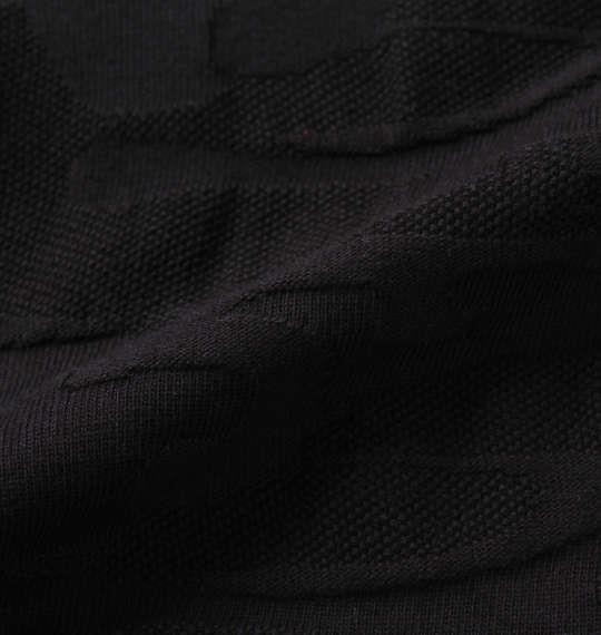 大きいサイズ メンズ FLAGSTAFF × PEANUTS スヌーピー コラボ カモフラ ジャガード 半袖 ポロシャツ ブラック 1278-2557-2 3L 4L 5L 6L 8L