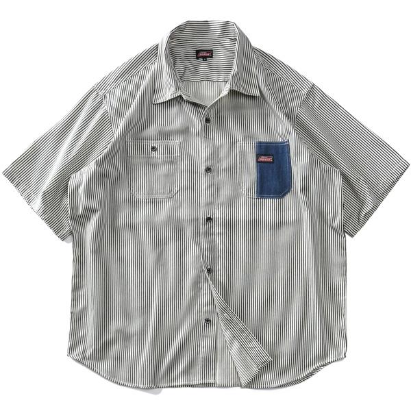 大きいサイズ メンズ GENUINE Dickies Gディッキーズ 半袖 ワーク シャツ 2260-9050