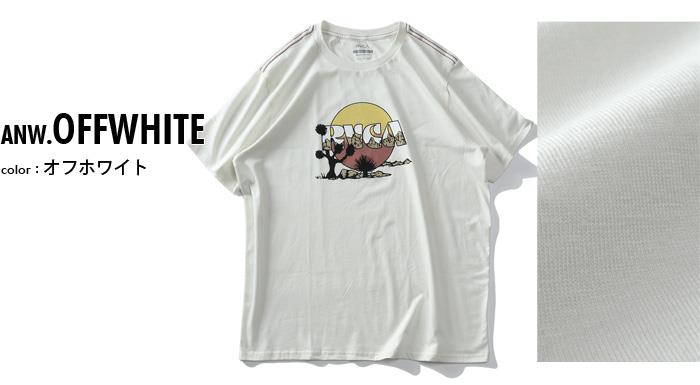 【sh0519】【stbr】大きいサイズ メンズ RVCA ルーカ プリント 半袖 Tシャツ JAY TREE USA直輸入 avyzt00781