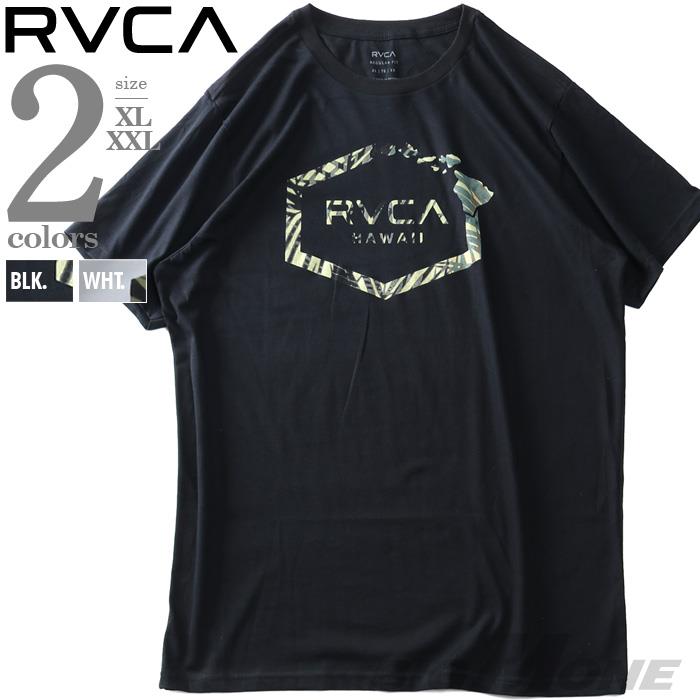 【sh0519】【stbr】大きいサイズ メンズ RVCA ルーカ プリント 半袖 Tシャツ HAWAII HEX USA直輸入 avyzt00899
