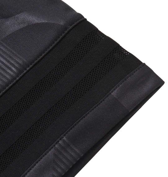 大きいサイズ メンズ adidas golf エンボスプリント 半袖 B.D シャツ ブラック 1278-2200-2 3XO 4XO