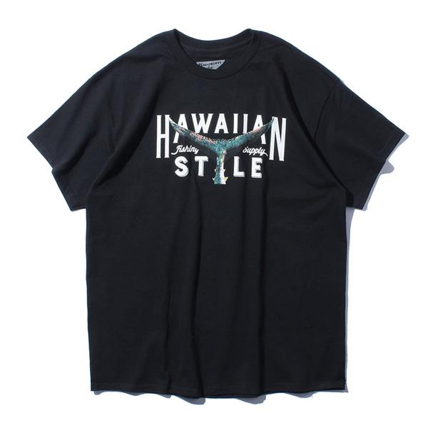 【sh0519】大きいサイズ メンズ HAWAIIAN STYLE ハワイアンスタイル LOCAL MOTION ローカルモーション 半袖 プリント Tシャツ USA直輸入 mts19307