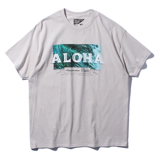 【sh0519】大きいサイズ メンズ HAWAIIAN STYLE ハワイアンスタイル LOCAL MOTION ローカルモーション 半袖 プリント Tシャツ USA直輸入 mts19414