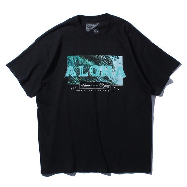 【sh0519】大きいサイズ メンズ HAWAIIAN STYLE ハワイアンスタイル LOCAL MOTION ローカルモーション 半袖 プリント Tシャツ USA直輸入 mts19414