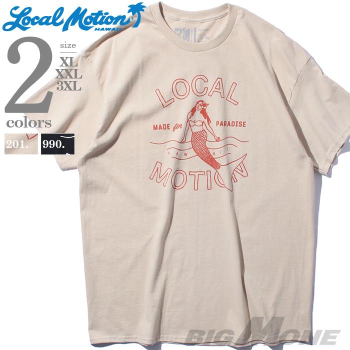 【sh0519】大きいサイズ メンズ LOCAL MOTION ローカルモーション 半袖 プリント Tシャツ USA直輸入 smt19404