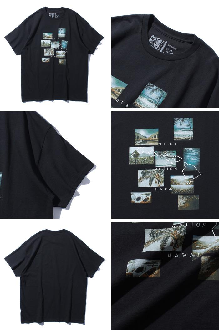 【sh0519】大きいサイズ メンズ LOCAL MOTION ローカルモーション 半袖 プリント Tシャツ USA直輸入 smt19412