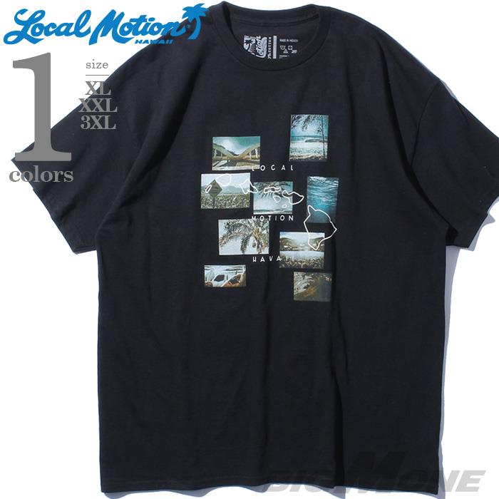 【sh0519】大きいサイズ メンズ LOCAL MOTION ローカルモーション 半袖 プリント Tシャツ USA直輸入 smt19412