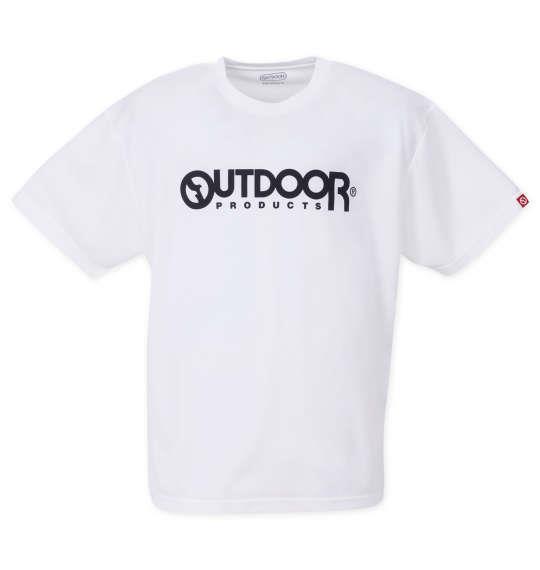 大きいサイズ メンズ OUTDOOR PRODUCTS DRYメッシュ 半袖 Tシャツ ホワイト 1258-2210-1 3L 4L 5L 6L 8L