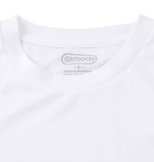 大きいサイズ メンズ OUTDOOR PRODUCTS DRYメッシュ 半袖 Tシャツ ホワイト 1258-2210-1 3L 4L 5L 6L 8L