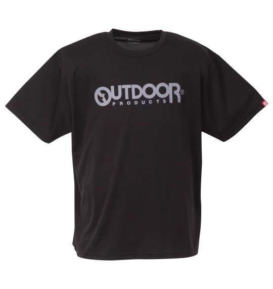 大きいサイズ メンズ OUTDOOR PRODUCTS DRYメッシュ 半袖 Tシャツ ブラック 1258-2210-2 3L 4L 5L 6L 8L