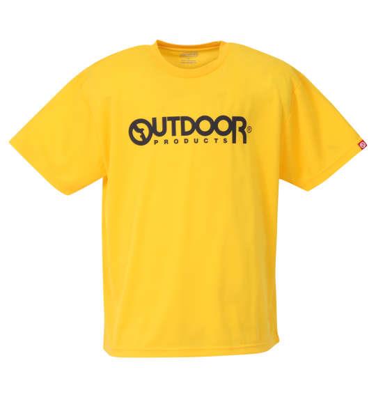 大きいサイズ メンズ OUTDOOR PRODUCTS DRYメッシュ 半袖 Tシャツ イエロー 1258-2210-4 3L 4L 5L 6L 8L