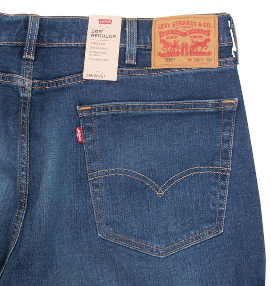 大きいサイズ メンズ Levi's 505 レギュラー ストレート デニム パンツ CANYON DARK ミッドユーズド 1274-2206-3 38 40 42 44