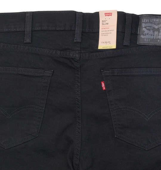 大きいサイズ メンズ Levi's 511 スリムフィット デニム パンツ NATIVE CALI ブラック 1274-2207-2 38 40 42 44