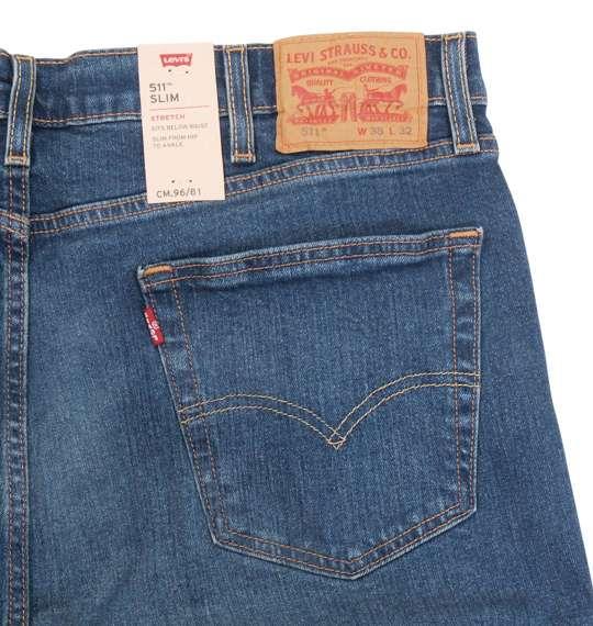 大きいサイズ メンズ Levi's 511 スリムフィット デニム パンツ CANYON DARK ミッドユーズド 1274-2207-3 38 40 42 44