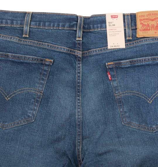 大きいサイズ メンズ Levi's 511 スリムフィット デニム パンツ CANYON DARK ミッドユーズド 1274-2207-3 38 40 42 44