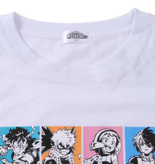 大きいサイズ メンズ 僕のヒーローアカデミア プリント 半袖 Tシャツ ホワイト 1278-2285-1 3L 4L 5L 6L 8L