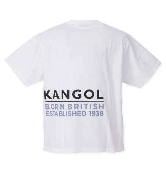 大きいサイズ メンズ KANGOL ポケット付プリント 半袖 Tシャツ ホワイト 1278-2515-1 3L 4L 5L 6L 8L