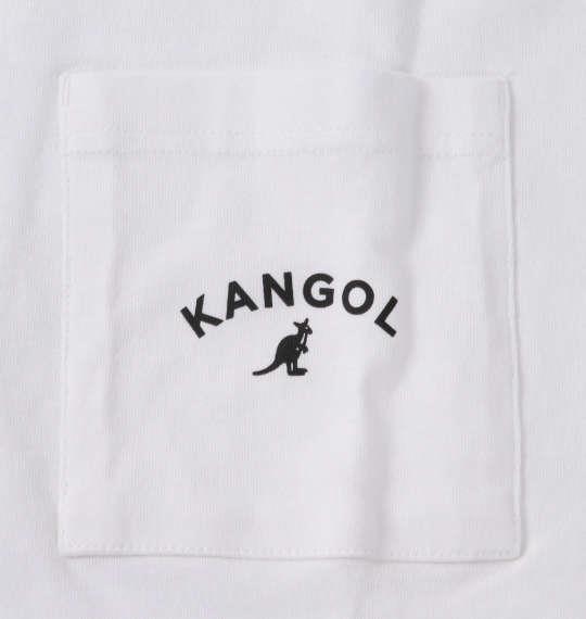 大きいサイズ メンズ KANGOL ポケット付プリント 半袖 Tシャツ ホワイト 1278-2515-1 3L 4L 5L 6L 8L