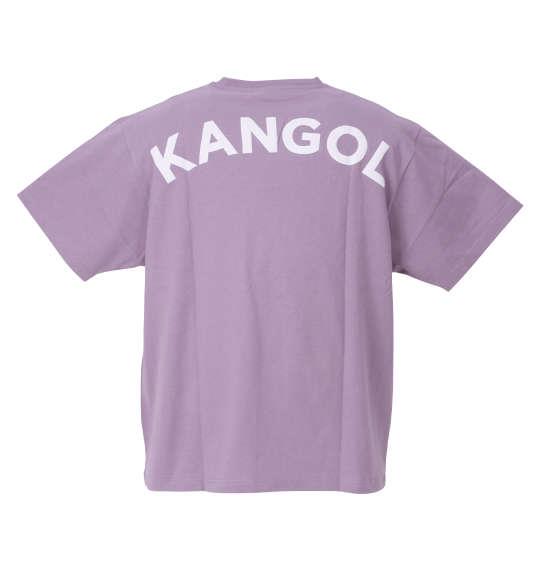 大きいサイズ メンズ KANGOL 発泡プリント 半袖 Tシャツ パープル 1278-2516-1 3L 4L 5L 6L 8L