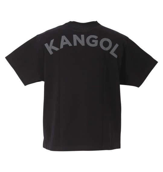 大きいサイズ メンズ KANGOL 発泡プリント 半袖 Tシャツ ブラック 1278-2516-2 3L 4L 5L 6L 8L