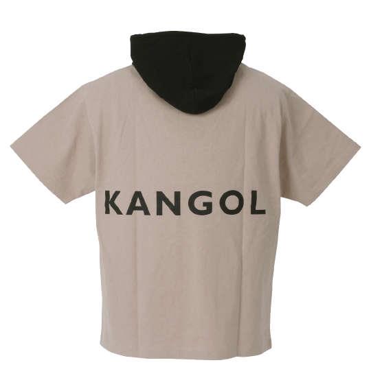 大きいサイズ メンズ KANGOL 半袖 Tパーカー ベージュ 1278-2518-1 3L 4L 5L 6L 8L