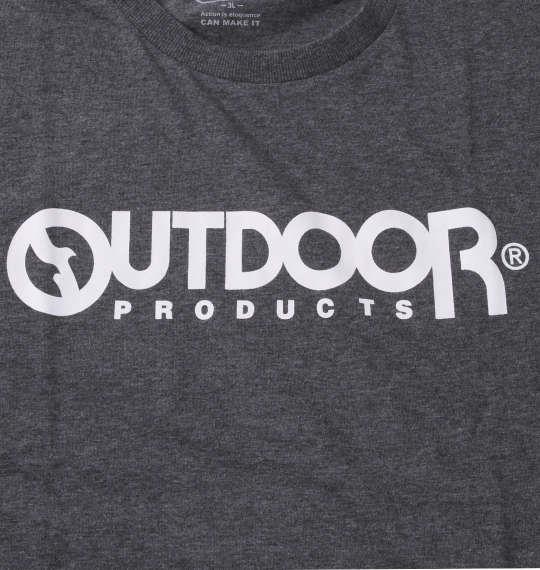 大きいサイズ メンズ OUTDOOR PRODUCTS 天竺 半袖 Tシャツ チャコール 1258-2213-1 3L 4L 5L 6L 8L