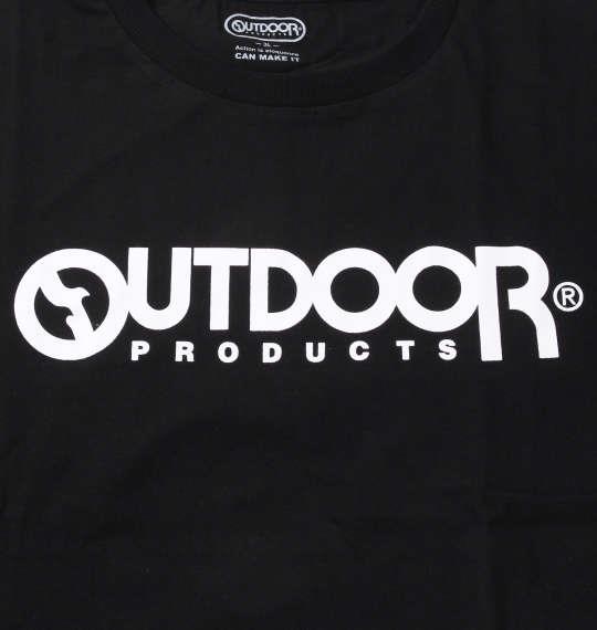 大きいサイズ メンズ OUTDOOR PRODUCTS 天竺 半袖 Tシャツ ブラック 1258-2213-2 3L 4L 5L 6L 8L