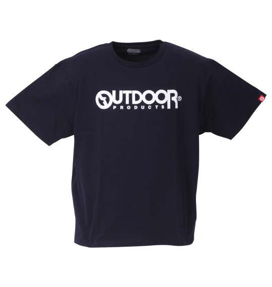 大きいサイズ メンズ OUTDOOR PRODUCTS 天竺 半袖 Tシャツ ネイビー 1258-2213-3 3L 4L 5L 6L 8L