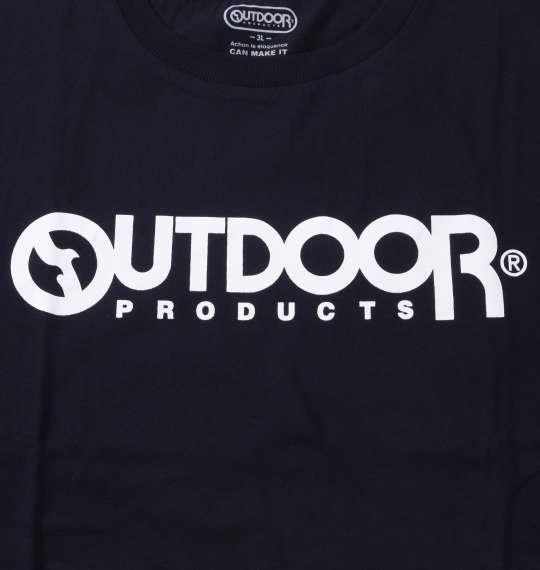 大きいサイズ メンズ OUTDOOR PRODUCTS 天竺 半袖 Tシャツ ネイビー 1258-2213-3 3L 4L 5L 6L 8L