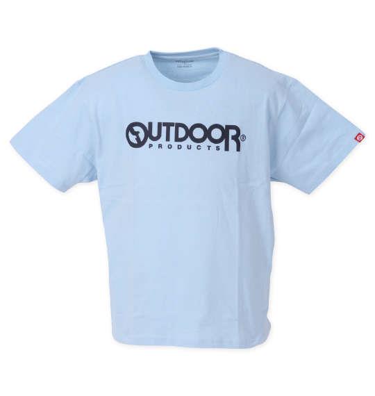 大きいサイズ メンズ OUTDOOR PRODUCTS 天竺 半袖 Tシャツ サックス 1258-2213-4 3L 4L 5L 6L 8L