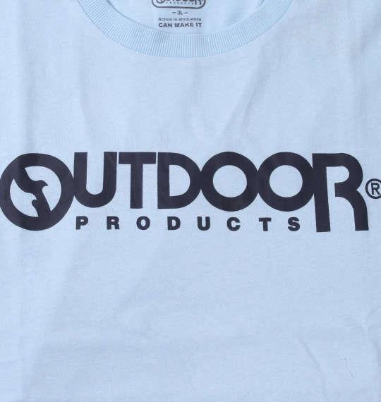 大きいサイズ メンズ OUTDOOR PRODUCTS 天竺 半袖 Tシャツ サックス 1258-2213-4 3L 4L 5L 6L 8L