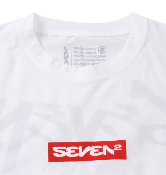 大きいサイズ メンズ SEVEN2 ストレッチ ポリエステル 半袖 Tシャツ ホワイト 1268-2254-1 3L 4L 5L 6L 8L