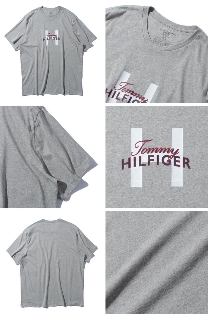 【sh0519】大きいサイズ メンズ TOMMY HILFIGER トミーヒルフィガー ロゴ 半袖 Tシャツ USA直輸入 09t4161